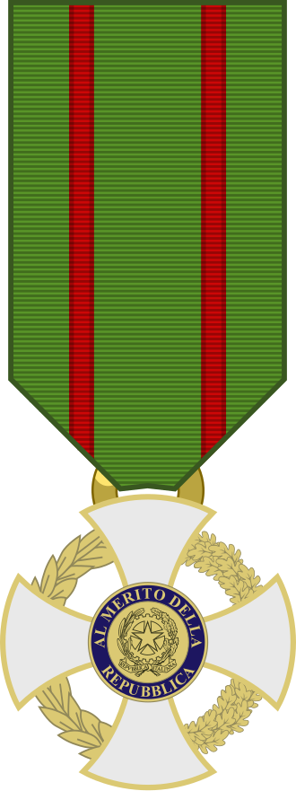 Medaglia di Cavaliere dell'Ordine al Merito della Repubblica Italiana